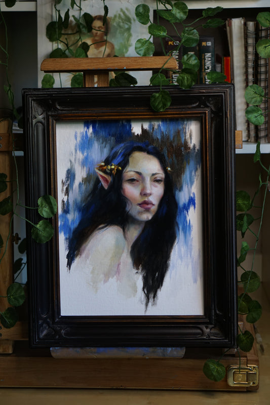 The Night Nymph - (Discounted Bent Canvas) Original Painting