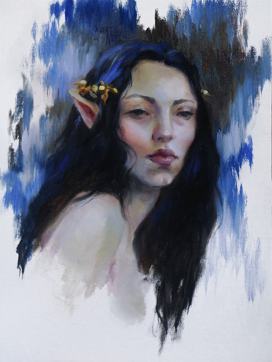 The Night Nymph - (Discounted Bent Canvas) Original Painting